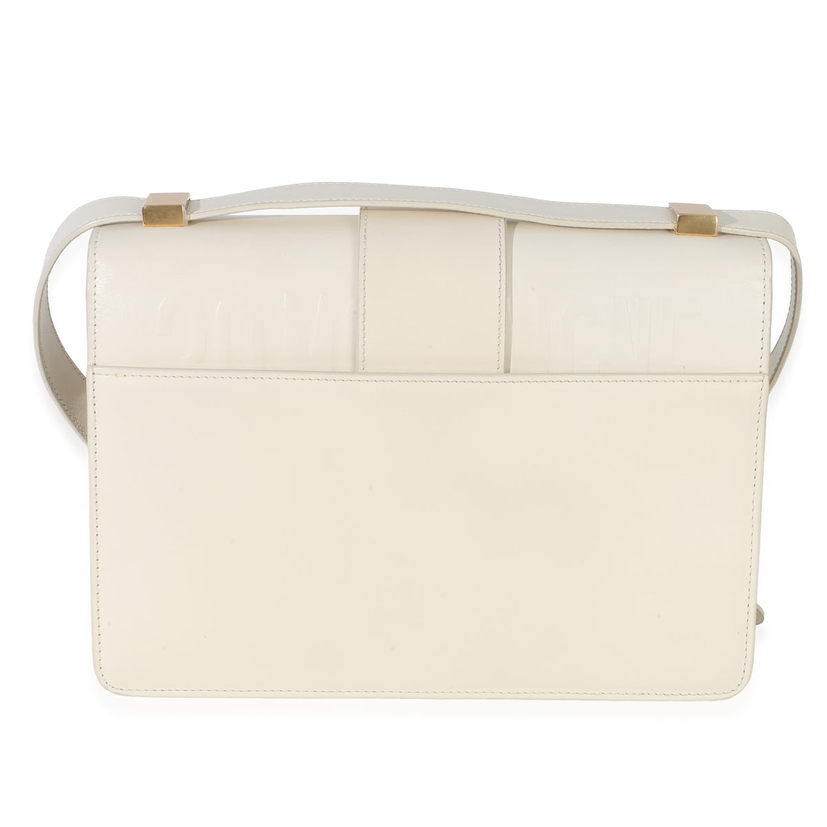 Christian Dior White Smooth Calfskin 30 Montaigne Flap Bag Handbag 4