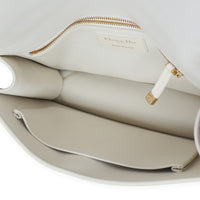 Christian Dior White Smooth Calfskin 30 Montaigne Flap Bag Handbag 8