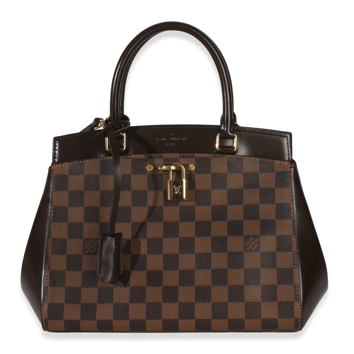 Louis Vuitton Damier Ebene Canvas Rivoli PM Handbag fv