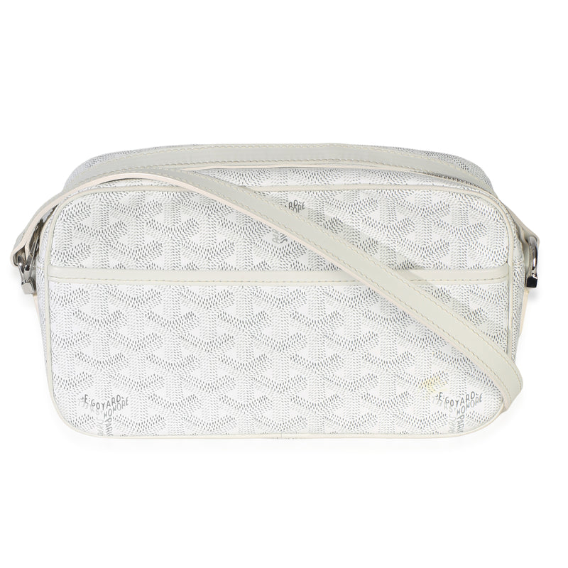 Goyard White ine Heart Canvas Sac Cap Vertn PM Handbag fv