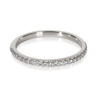 Tiffany & Co. Platinum Diamond Soleste Half Eternity Band fv
