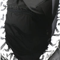 Chanel White Black Nylon Printed Coco Neige Backpack Handbag av