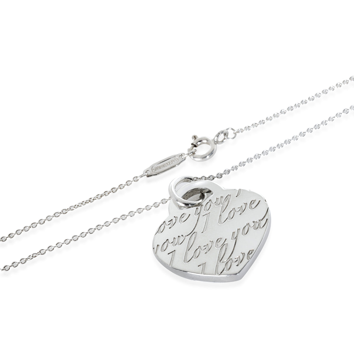 Tiffany & Co. Sterling Silver  Notes Heart Pendant