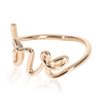 Tiffany & Co. Rose Gold  Small Model Paloma Picasso Graffiti Love Ring sv