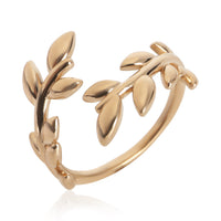 Tiffany & Co. Rose Gold  Paloma Picasso Olive Leaf Bypass Ring bv