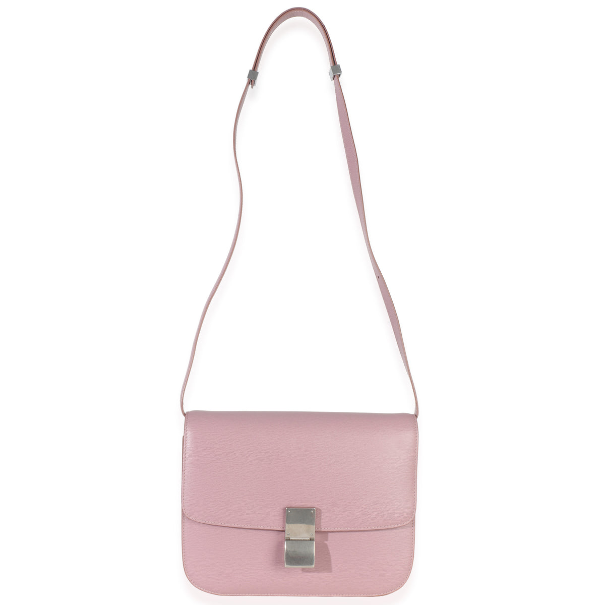 Celine Pink Textured Calfskin Small Box Bag Handbag 8