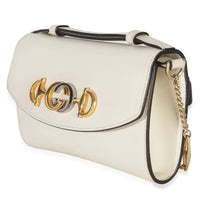 Gucci Cream Smooth Calfskin Mini Zumi Chain Shoulder Bag Handbag 2