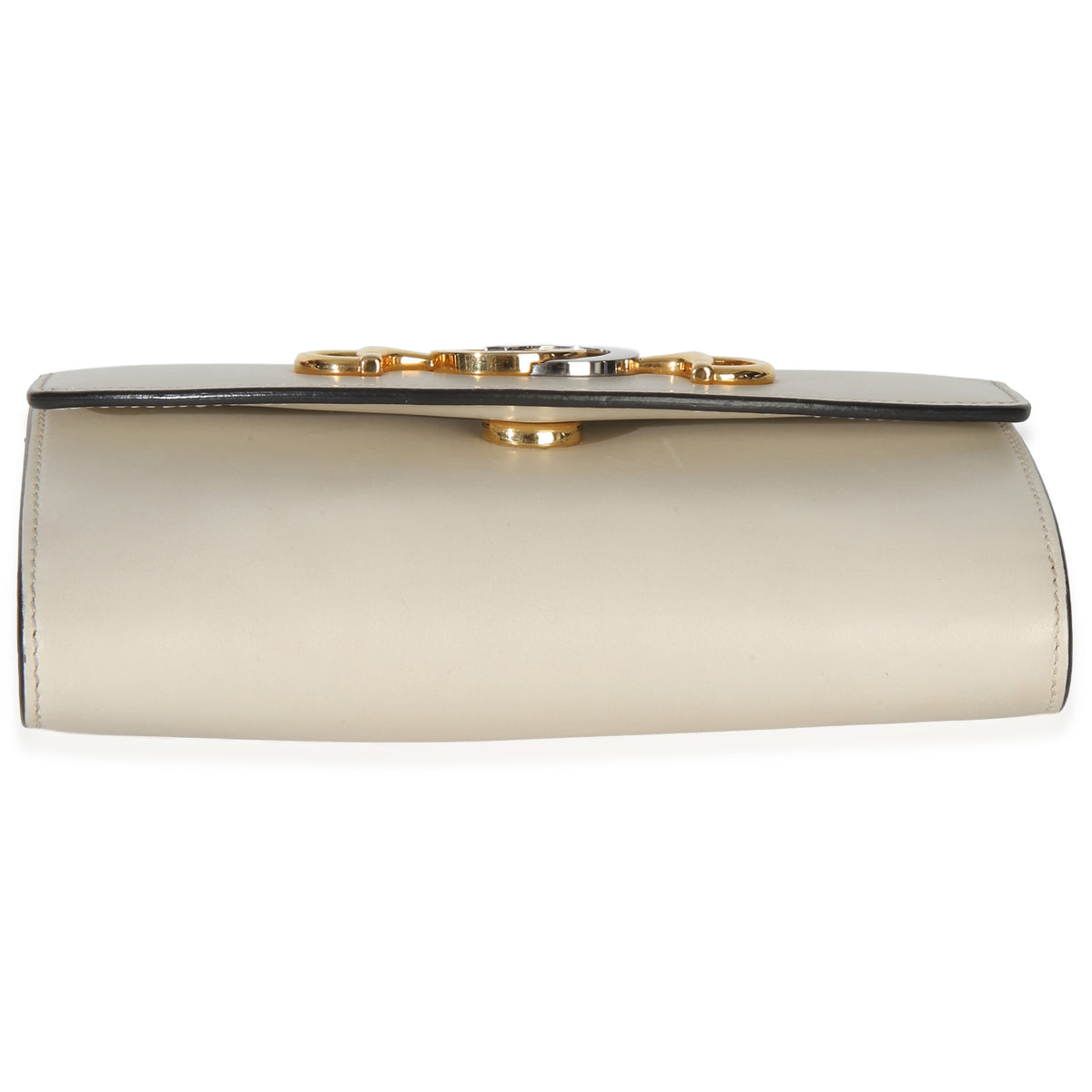 【希少】GUCCI クリーム サテン パーティーバッグ Gucci Cream Smooth Calfskin Mini Zumi Chain Shoulder Bag | myGemma