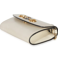Gucci Cream Smooth Calfskin Mini Zumi Chain Shoulder Bag Handbag 6