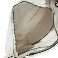 Gucci Cream GG Marmont Matelasse Small Chain Moon Hobo Handbag 5