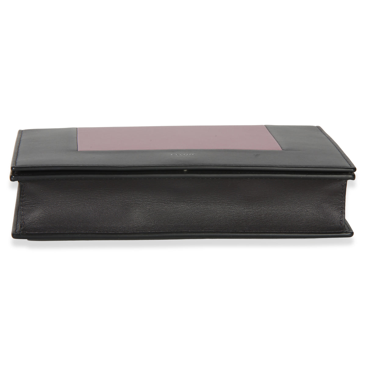 Celine Grey Pink Smooth Calfskin Frame Evening Clutch On Chain Handbag 5