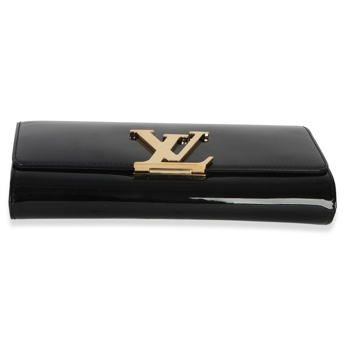 Louis Vuitton Black Patent Louise Clutch Handbag 6