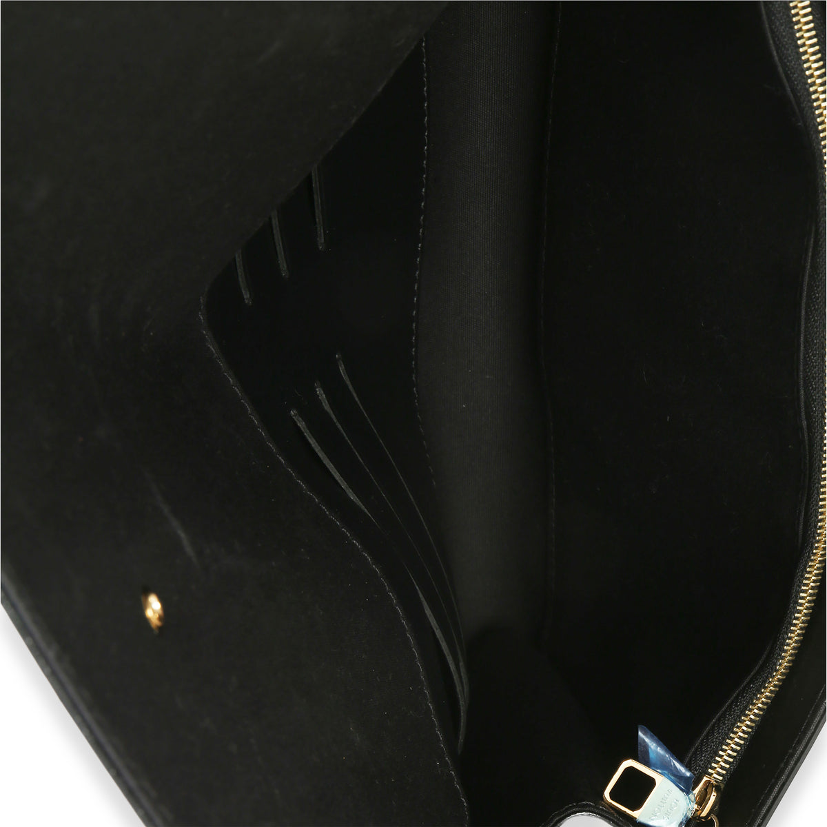 Louis Vuitton Black Patent Louise Clutch Handbag 9