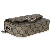 Gucci Beige Ebony GG Supreme Senna Petite GG Top Handle Chain Shoulder Bag Handbag 7