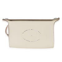 Hermès Blanc Gold Craie Togo Videpoches Bag Handbag id