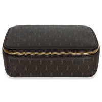 Saint Laurent Brown Le Monogramme Jewelry Box Case Handbag fv