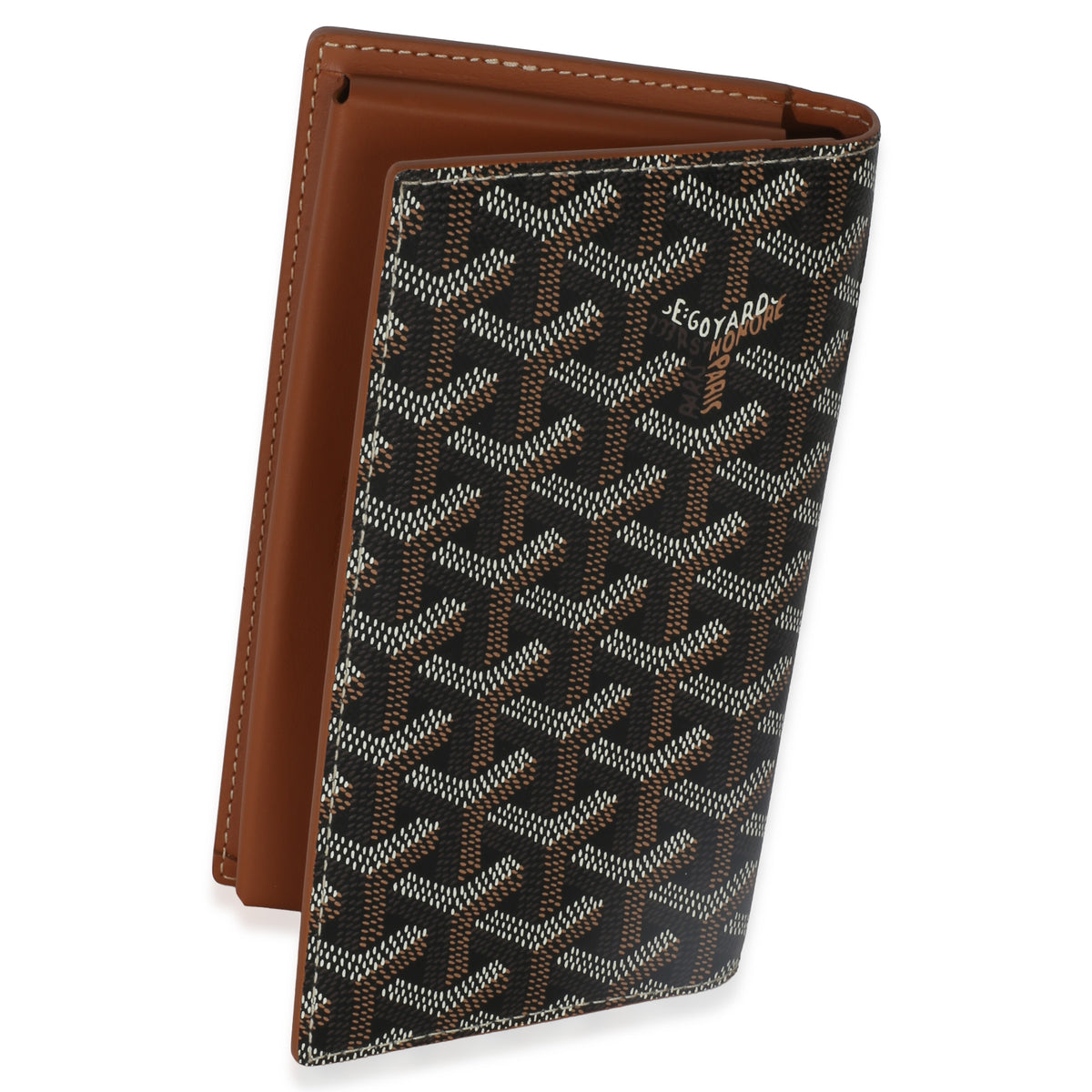 Goyard Black Gold ine Canvas Saint Lambert Wallet Wallet 3