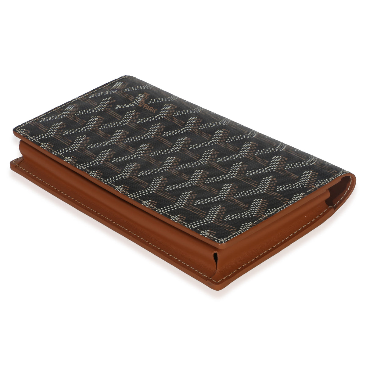 Goyard Black Gold ine Canvas Saint Lambert Wallet Wallet 5