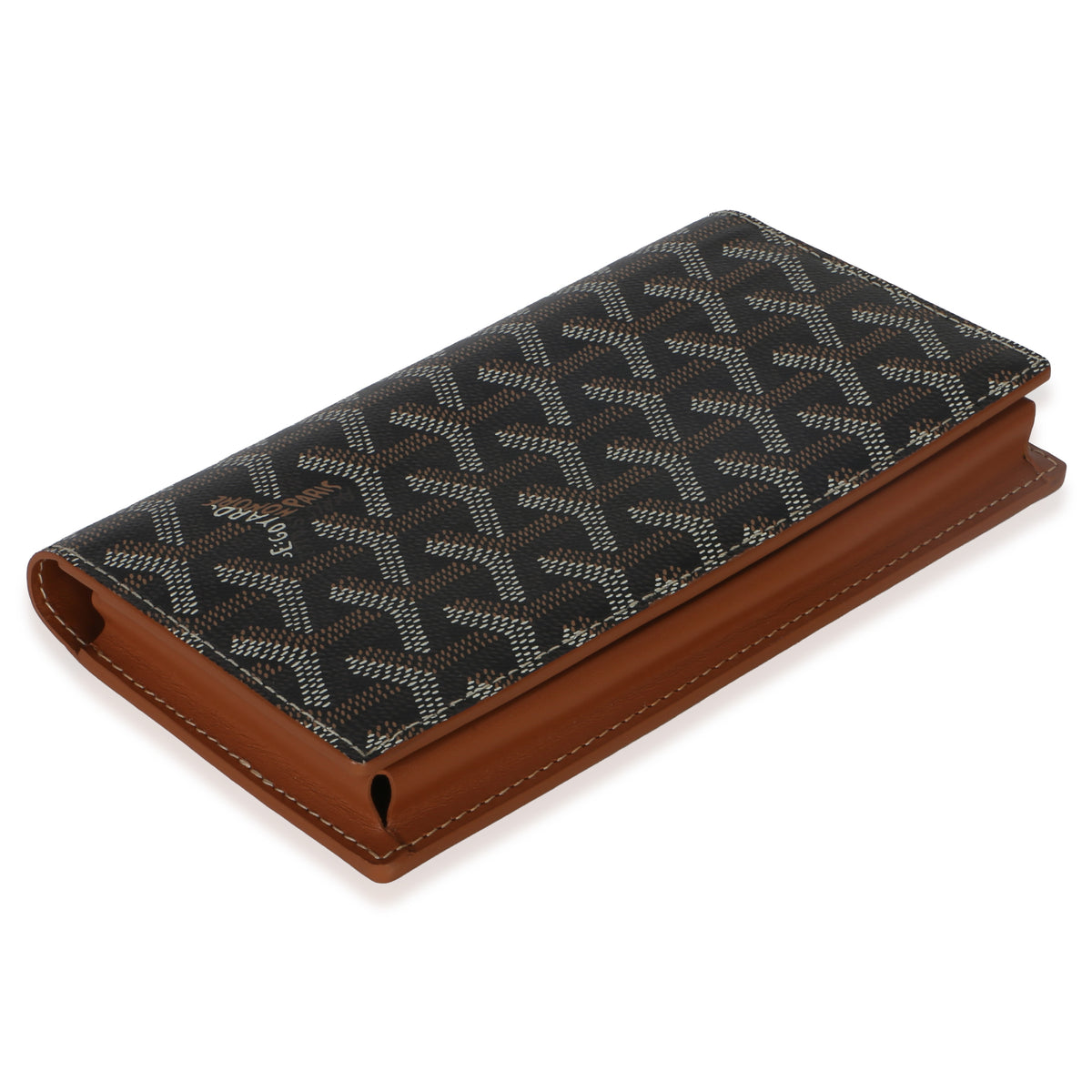 Goyard Black Gold ine Canvas Saint Lambert Wallet Wallet 6