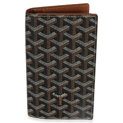 Goyard Black Gold ine Canvas Saint Lambert Wallet Wallet fv