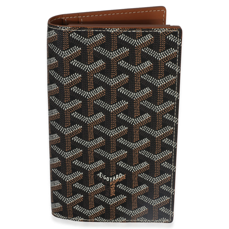 Goyard Black Gold ine Canvas Saint Lambert Wallet Wallet fv