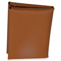 Hermès Gold Epsom Calvi Duo Card Case Wallet 4