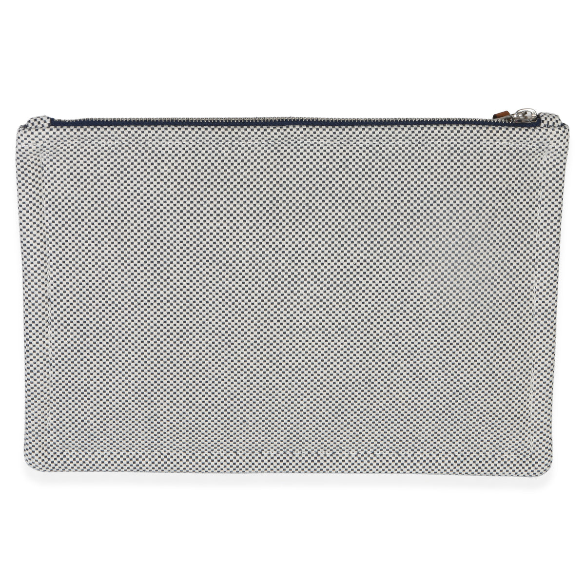 Hermès Mens Marine Cotton H Labyrinthe Case Handbag 5
