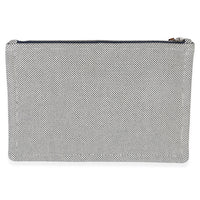 Hermès Mens Marine Cotton H Labyrinthe Case Handbag 5