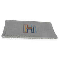 Hermès Mens Marine Cotton H Labyrinthe Case Handbag 6