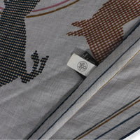 Hermès Mens Gris Chine Thor Cashmere Silk Losange Scarf GM 4