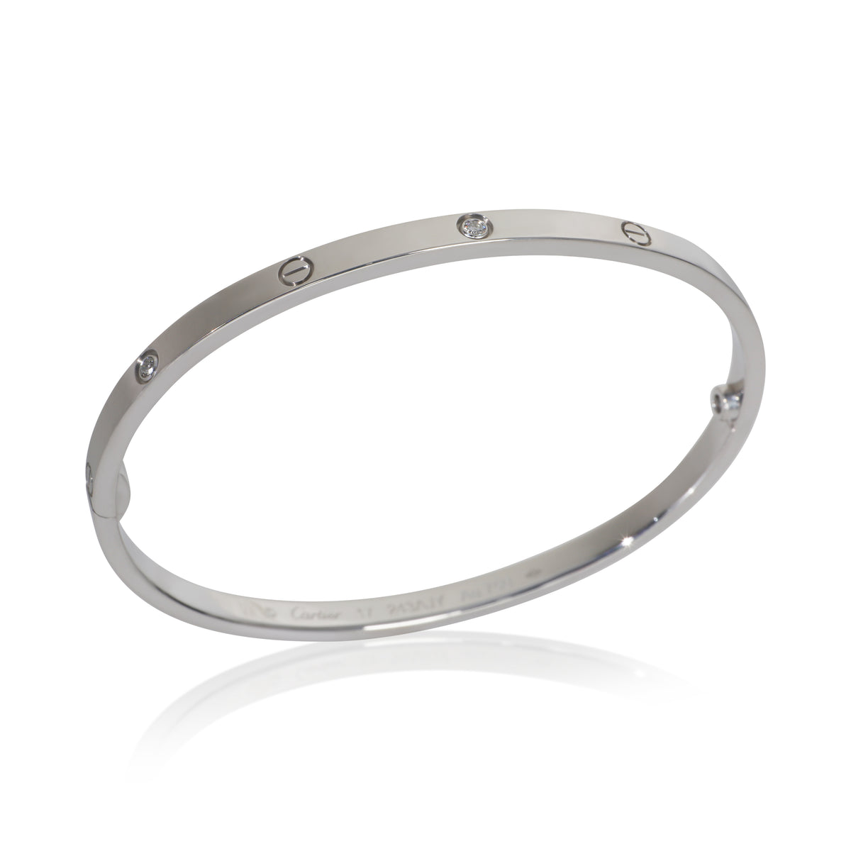 Cartier White Gold Diamond Small Model Love Bracelet bv