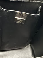 Chanel Black Quilted Caviar CC Shopping Tote Handbag ad4