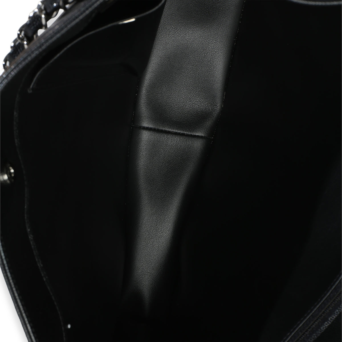 Chanel Black Quilted Caviar CC Shopping Tote Handbag av