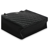 Chanel Black Quilted Caviar CC Shopping Tote Handbag clasp