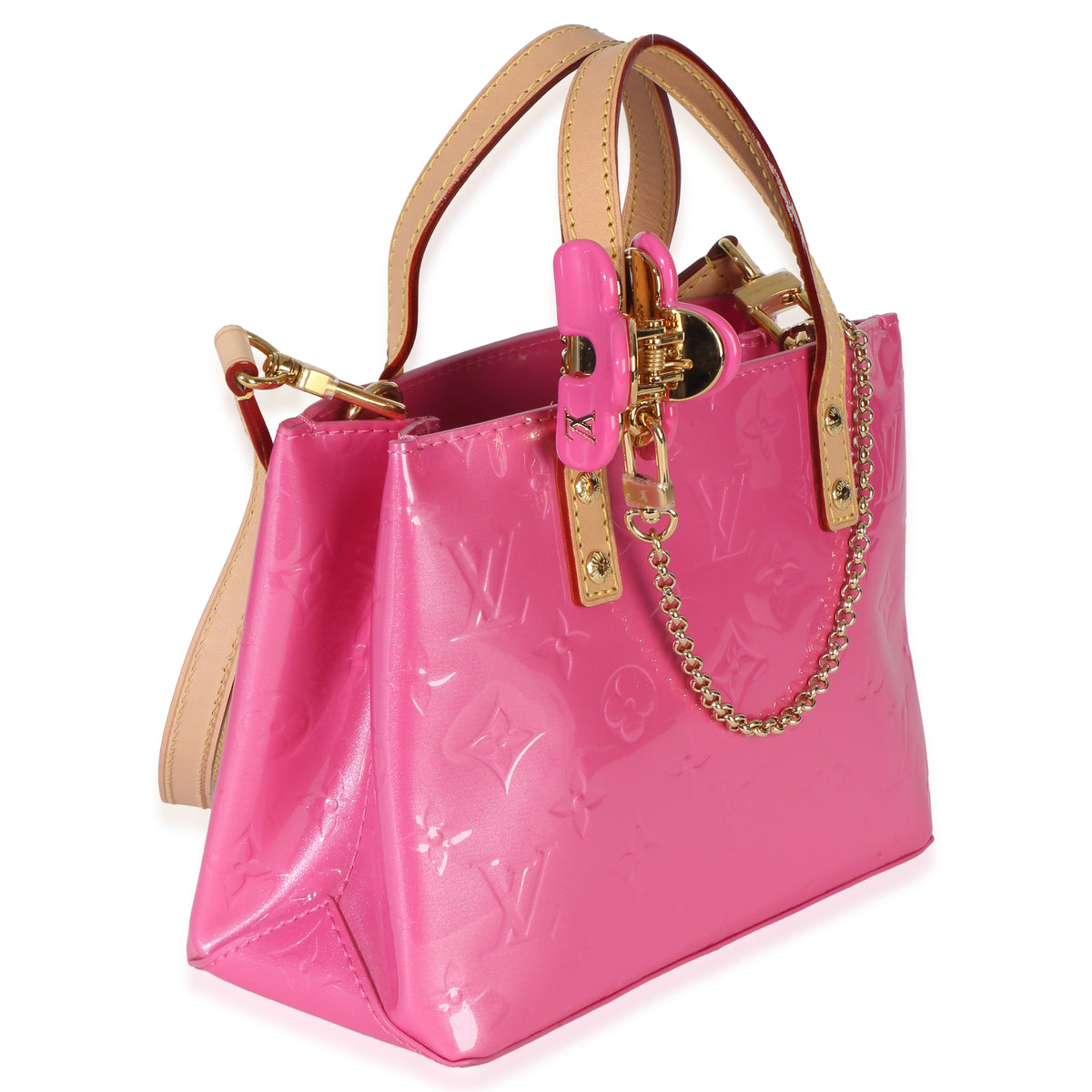 Louis Vuitton Pink Monogram Vernis Reade NM PM Handbag 3