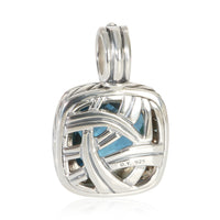 David Yurman Sterling Silver Topaz and Diamond Albion Pendant pv
