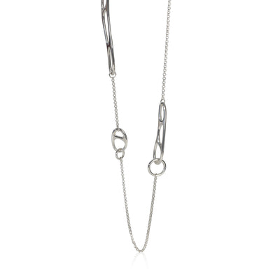 Hermès Sterling Silver  Chaine d'Ancre Punk Necklace fv