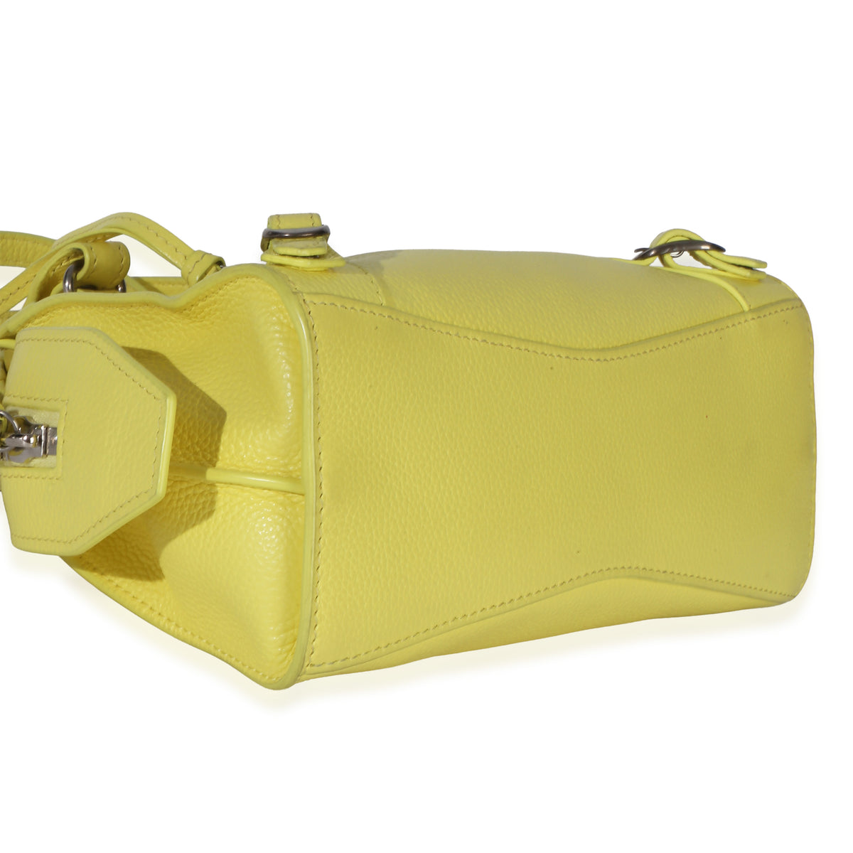 Balenciaga Yellow Grained Calfskin Small Neo Classic City Bag Handbag 7