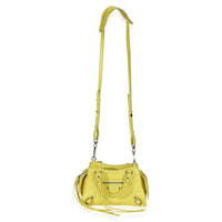 Balenciaga Yellow Grained Calfskin Small Neo Classic City Bag Handbag 8