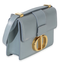 Christian Dior Blue Smooth Box Calfskin Micro 30 Montaigne Flap Bag Handbag 3