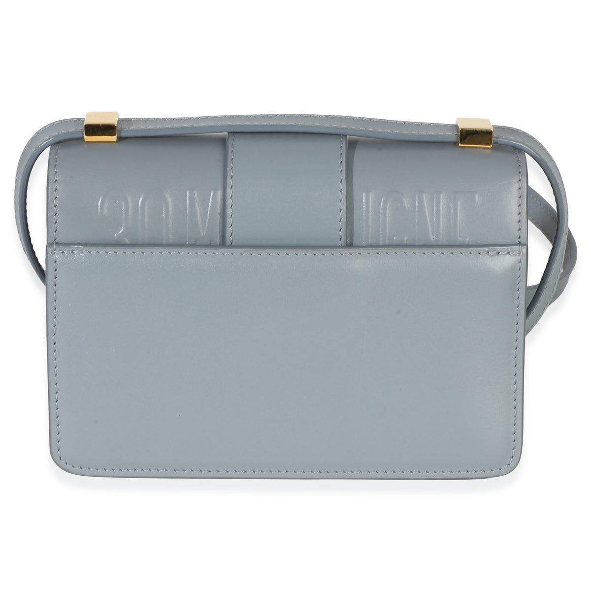 Christian Dior Blue Smooth Box Calfskin Micro 30 Montaigne Flap Bag Handbag 4