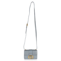 Christian Dior Blue Smooth Box Calfskin Micro 30 Montaigne Flap Bag Handbag 8