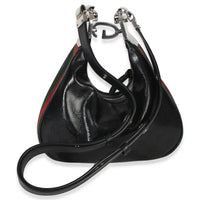 Gucci Black GG Crystal Coated Canvas Small Attache Crossbody Bag Handbag 4
