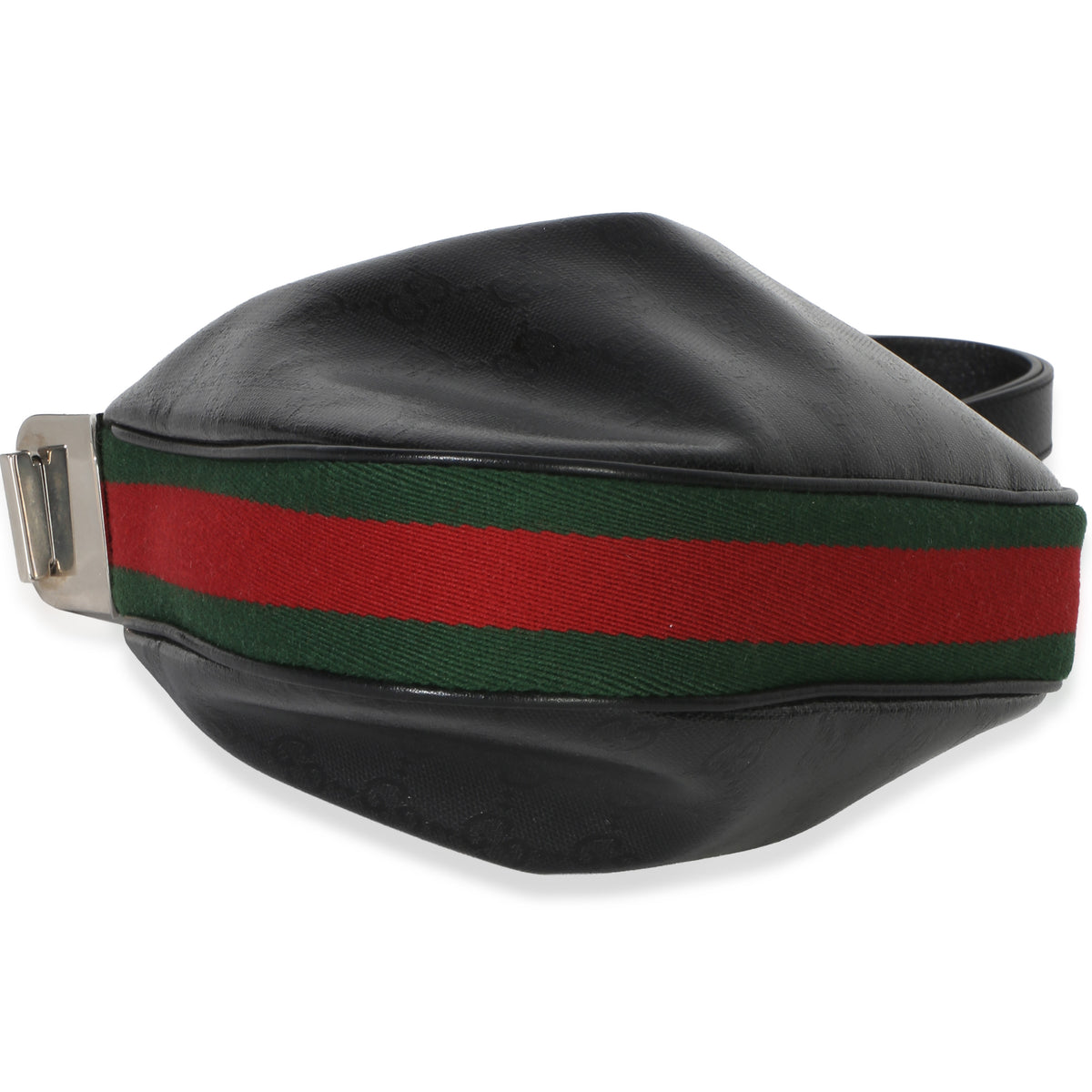 Gucci Black GG Crystal Coated Canvas Small Attache Crossbody Bag Handbag 7