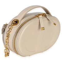 Christian Dior Cream Calfskin CD Signature Oval Crossbody Camera Bag Handbag 3