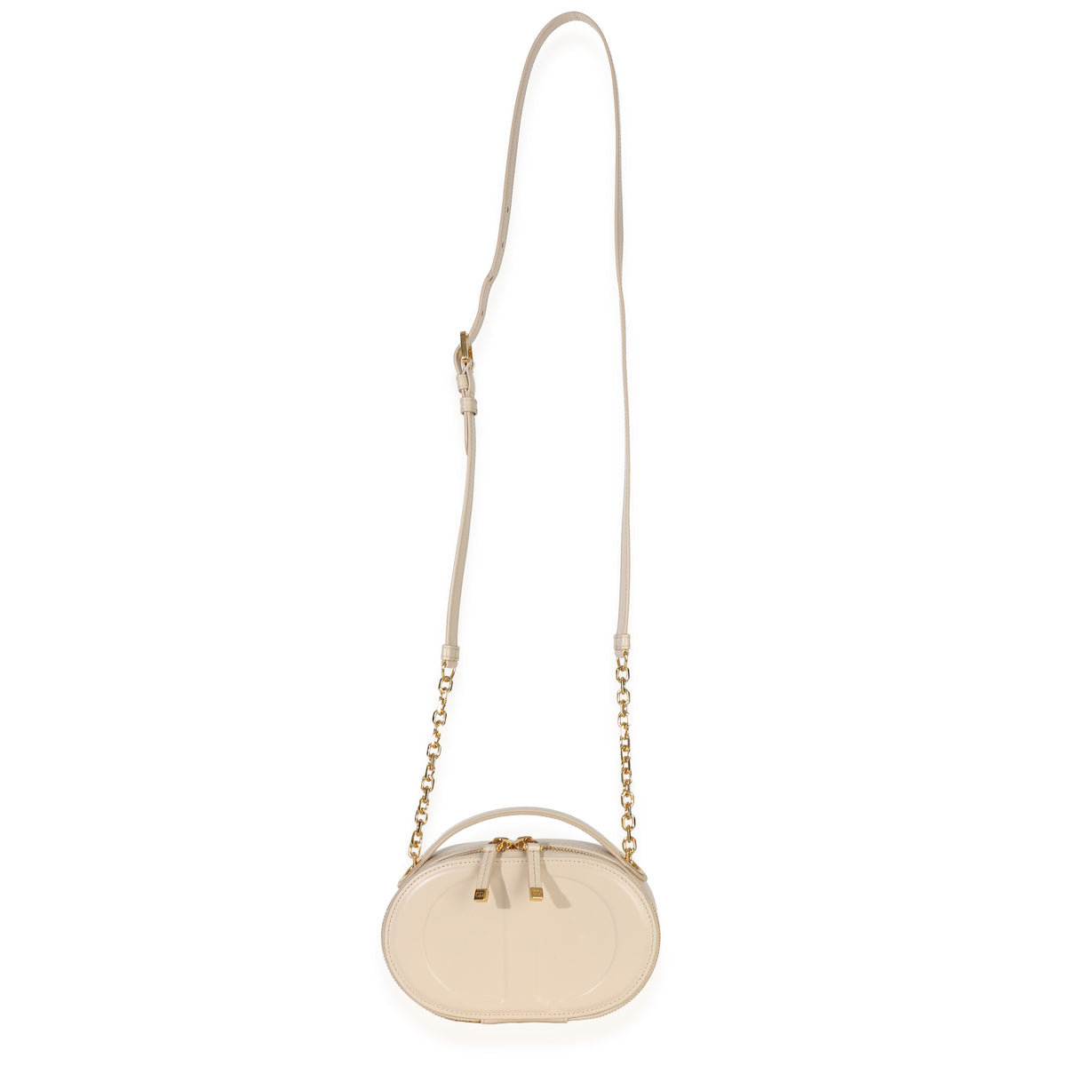 Christian Dior Cream Calfskin CD Signature Oval Crossbody Camera Bag Handbag 8