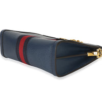 Gucci Navy Calfskin GG Ophidia Small Web Chain Bag Handbag 6