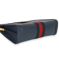 Gucci Navy Calfskin GG Ophidia Small Web Chain Bag Handbag 7