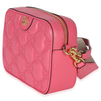 Gucci Pink GG Stitched Calfskin Matelasse Small Crossbody Bag Handbag 2