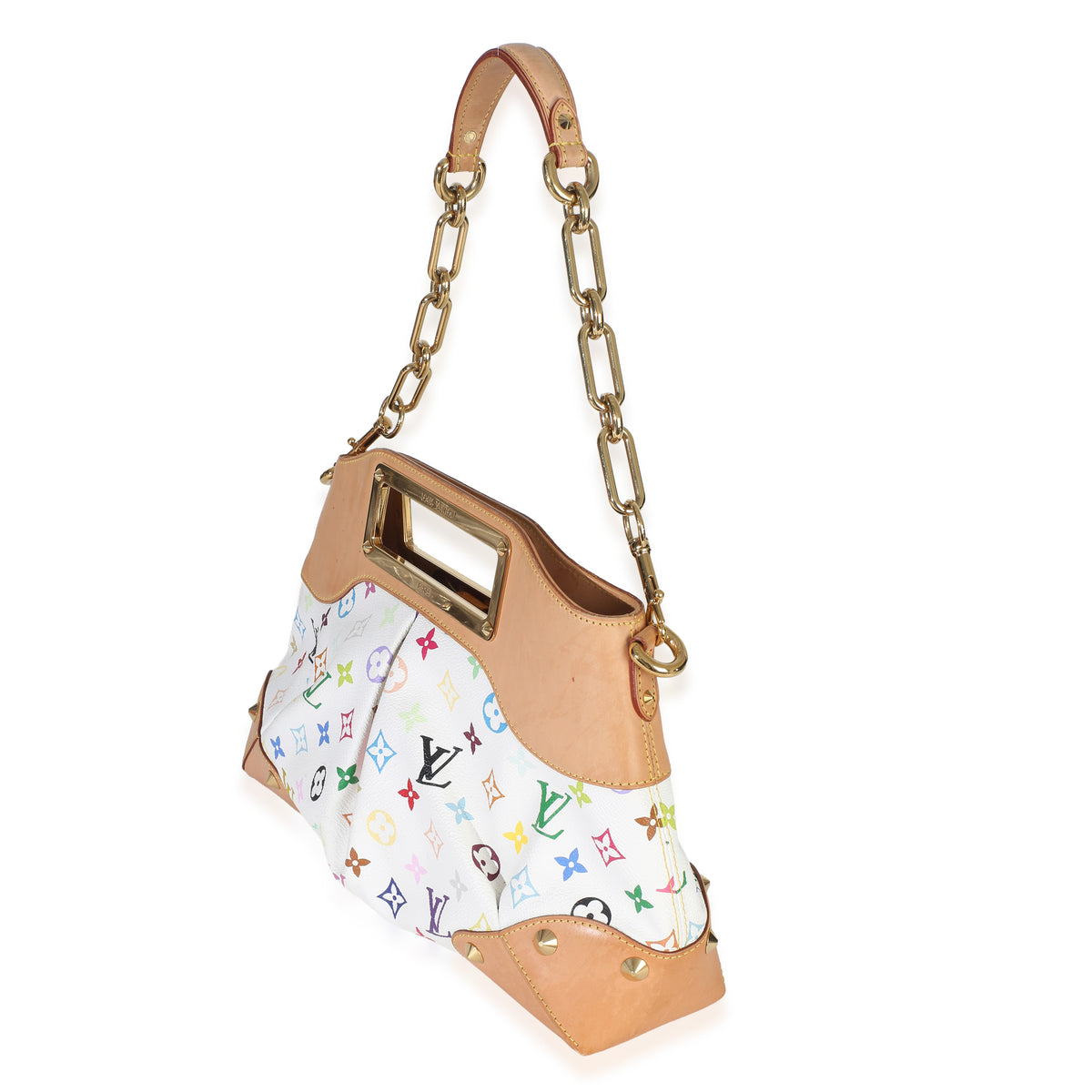 Louis Vuitton White Multicolor Monogram Canvas Judy MM Handbag 2